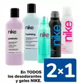 Carrefour NIKE En todos los desodorantes y geles oferta