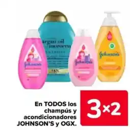 Carrefour JOHNSON'S y OGX En todos los champús y acondicionadores oferta