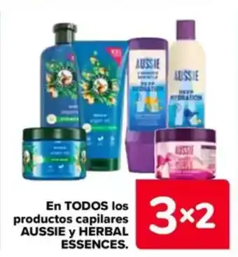 Carrefour AUSSIE y HERBAL ESSENCES En todos los productos capilares oferta
