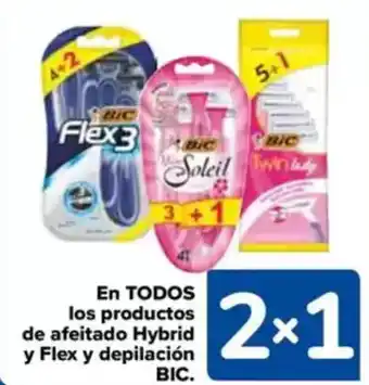 Carrefour BIC En todos los productos de afeitado hybrid y flex y depilación oferta