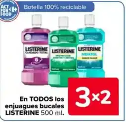 Carrefour LISTERINE En todos los enjuagues bucales oferta
