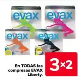 Carrefour EVAX En todas las compresas liberty oferta