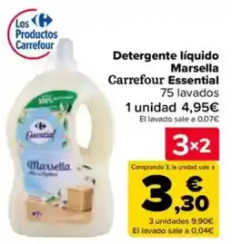 Carrefour Detergente líquido Marsella Carrefour Essential oferta