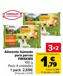Carrefour FRISKIES Alimento húmedo para perros oferta