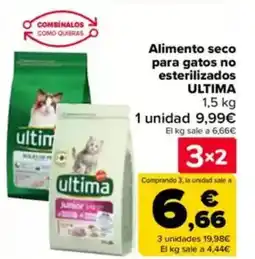 Carrefour ULTIMA Alimento seco para gatos no esterilizados oferta