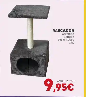 Kiwoko Rascador Catshion Scratch Basic House Gris oferta