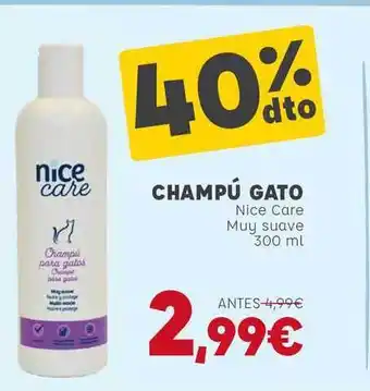 Kiwoko Nice Care Champú Gato Muy Suave 300ml oferta