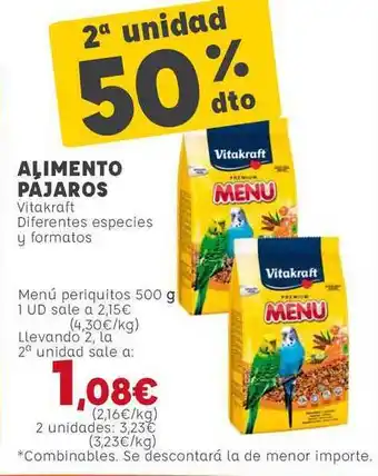 Kiwoko Vitakraft Alimento Pajaros 500g oferta