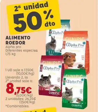 Kiwoko Cunipic Alpha Pro Alimento Roedor 1,75kg oferta