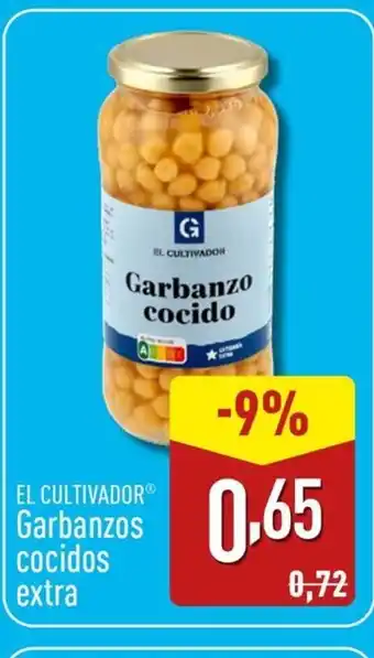 ALDI EL CULTIVADOR Garbanzos cocidos extra oferta