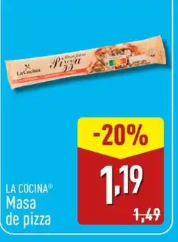 ALDI LA COCINA Masa de pizza oferta