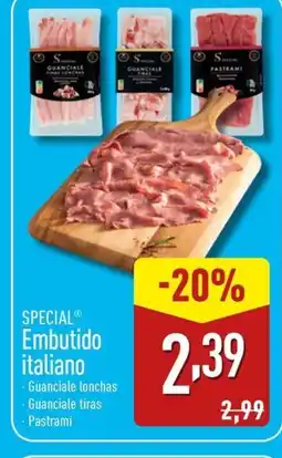 ALDI SPECIAL Embutido italiano oferta