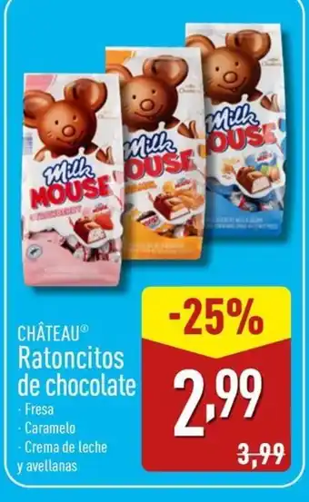 ALDI CHÂTEAU Ratoncitos de chocolate oferta