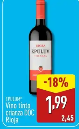 ALDI EPULUM Vino tinto crianza DOC Rioja oferta