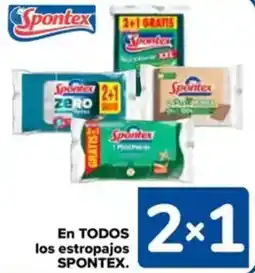 Carrefour SPONTEX En todos los estropajos oferta