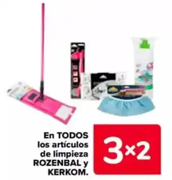 Carrefour ROZENBAL Y KERKOM En todos los artículos de limpieza oferta