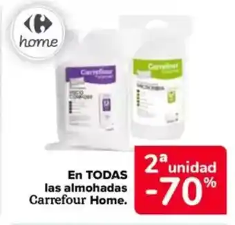 Carrefour En todas las almohadas carrefour home. oferta