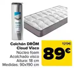 Carrefour DRÖM Colchón Cloud Visco oferta
