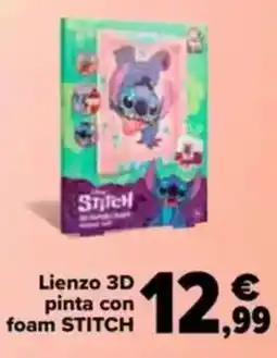 Carrefour STITCH Lienzo 3d pinta con foam oferta