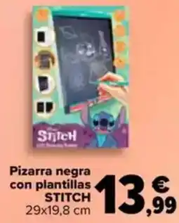Carrefour STITCH Pizarra negra con plantillas 29x19,8 cm oferta