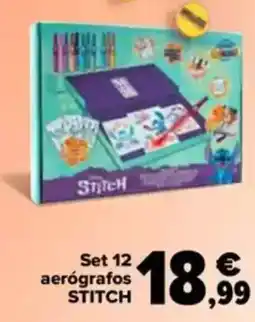Carrefour STITCH Set 12 aerógrafos oferta