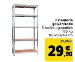 Carrefour Estantería galvanizada oferta