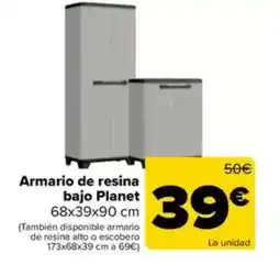 Carrefour Armario de resina bajo Planet 68x39x90 cm oferta