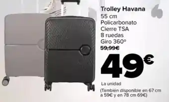 Carrefour Trolley Havana 55 cm oferta