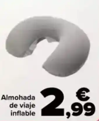 Carrefour Almohada de viaje inflable oferta