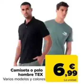 Carrefour TEX Camiseta o polo hombre oferta