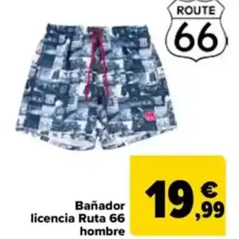 Carrefour Bañador licencia Ruta 66 hombre oferta