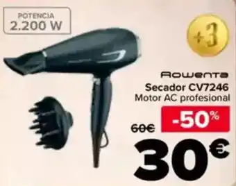 Carrefour ROWENTA Secador CV7246 oferta