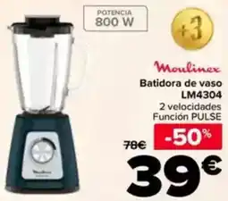 Carrefour MOULINEX Batidora de vaso LM4304 oferta