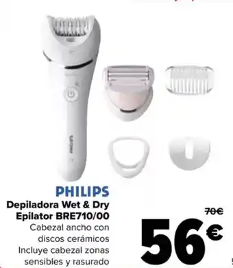 Carrefour PHILIPS Depiladora Wet & Dry Epilator BRE710/00 oferta