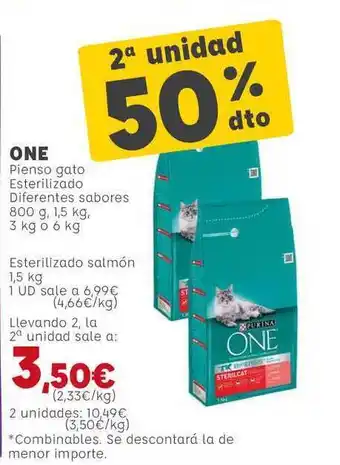 Kiwoko Purina One Pienso Gato Esterilizado 3kg o 6kg oferta