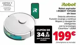 Carrefour ROBOT aspirador I-ROBOT Y311240 sin base oferta