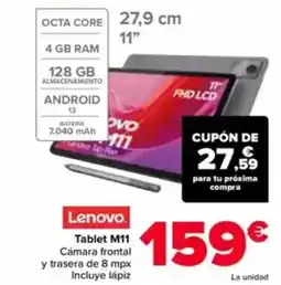Carrefour LENOVO Tablet M11 oferta