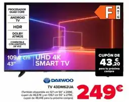 Carrefour DAEWOO TV 43DM62UA oferta