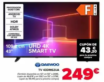 Carrefour DAEWOO TV 43DM62UA oferta