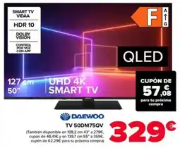 Carrefour DAEWOO TV 50DM75QV oferta