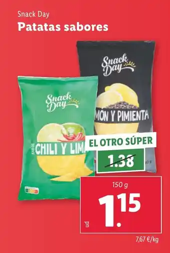 Lidl SNACK DAY Patatas sabores oferta