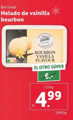 Lidl BON GELATI Helado de vainilla bourbon oferta