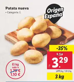 Lidl Patata nueva oferta