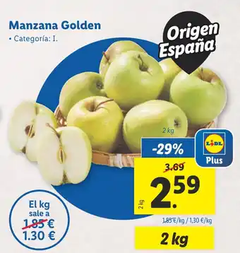 Lidl Manzana Golden oferta
