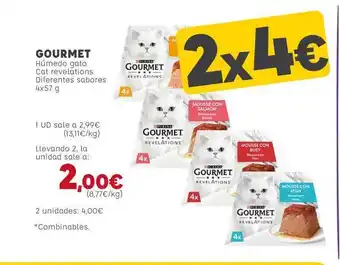Kiwoko Gourmet Húmedo Gato Cat Revelations 4x57g oferta