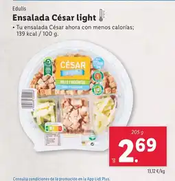 Lidl EDULIS Ensalada César light oferta