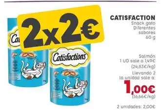 Kiwoko Catisfactions Snack Gato 60g oferta