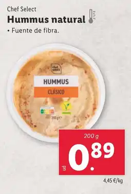 Lidl CHEF SELECT Hummus natural oferta