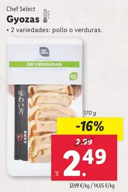 Lidl CHEF SELECT Gyozas oferta