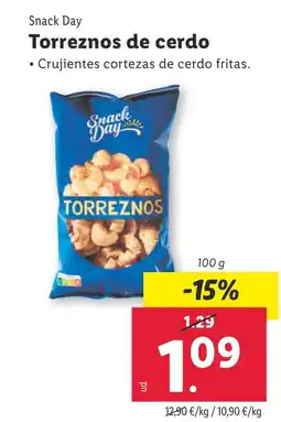Lidl SNACK DAY Torreznos de cerdo oferta
